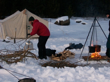 Winter camping