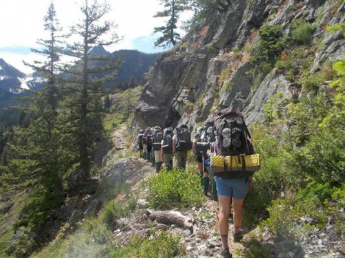 Outward Bound backpacking course in the North Cascades