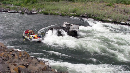 Students rafting with Outward Bound