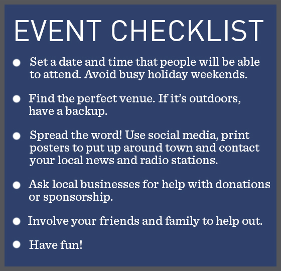 Fundraising event checklist