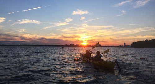 sea kayaking spring break