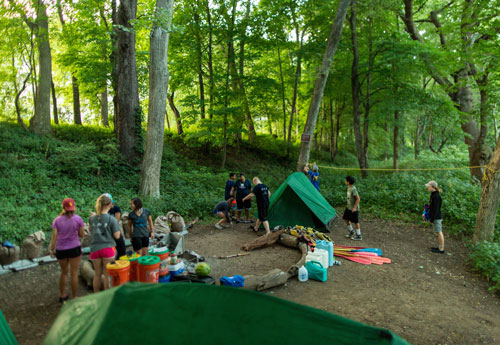 Outward Bound camping