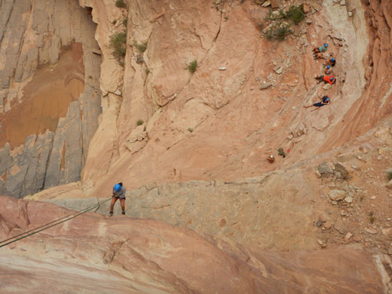 canyoneering with Outward Bound