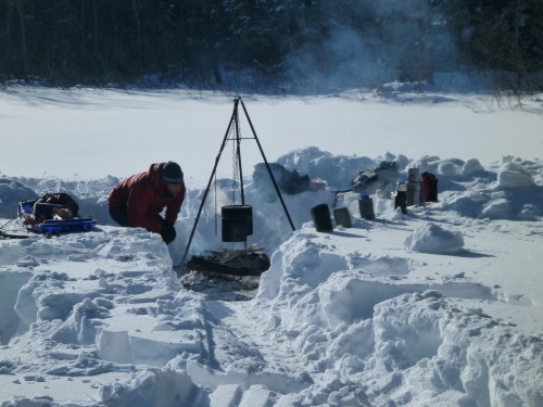 snow camping