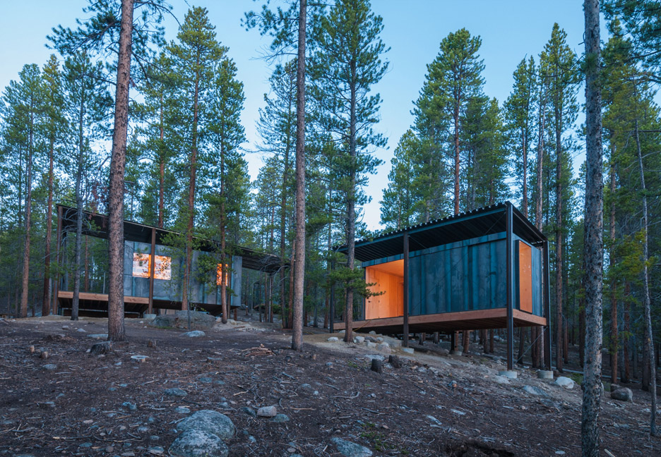 New Instructor cabins at the Colorado Outward Bound School basecamp.