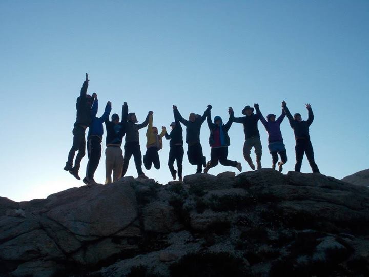 Outward Bound Group Seeking the Summit