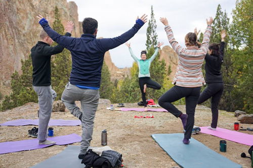 Yoga in the wilderness
