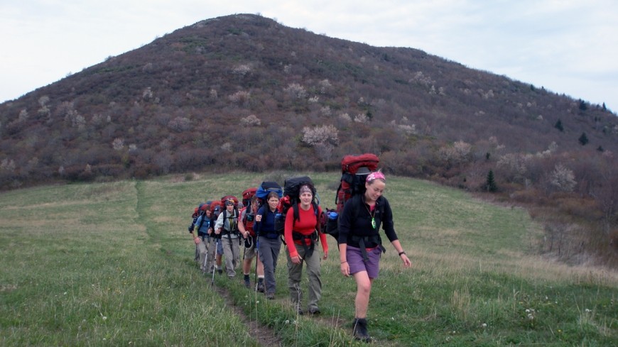 backpacking blue ridge mountains