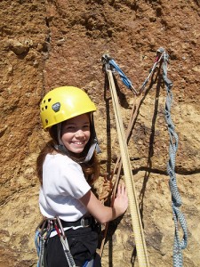 Rock climbing with Outward Bound