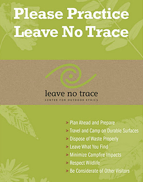 Leave no trace wilderness survival
