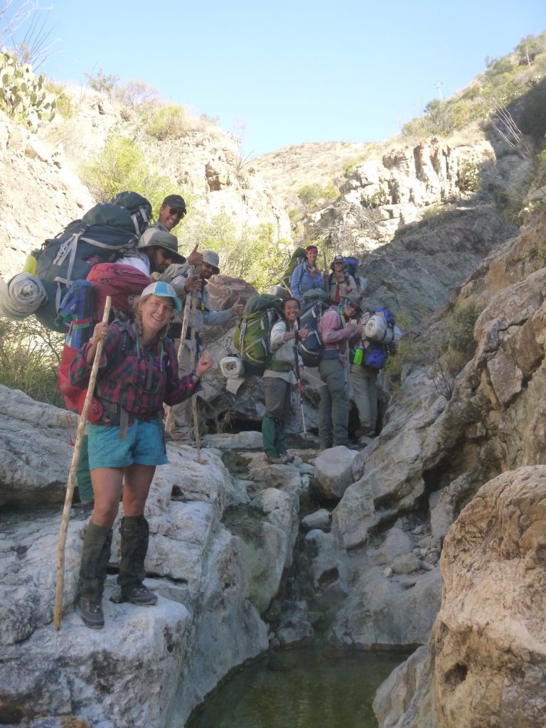 Photo taken on a Texas Big Bend Outdoor Educator course.