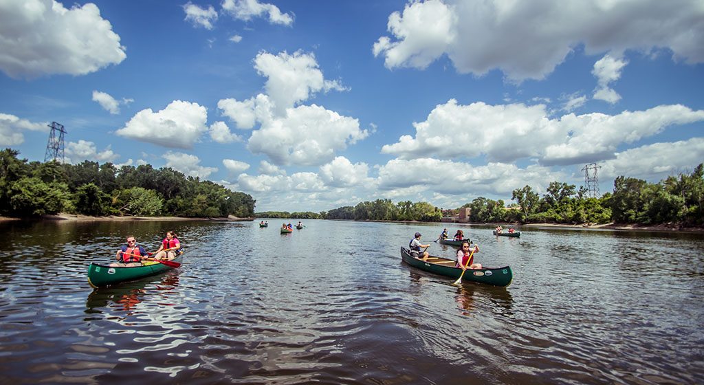 Adults Canoeing