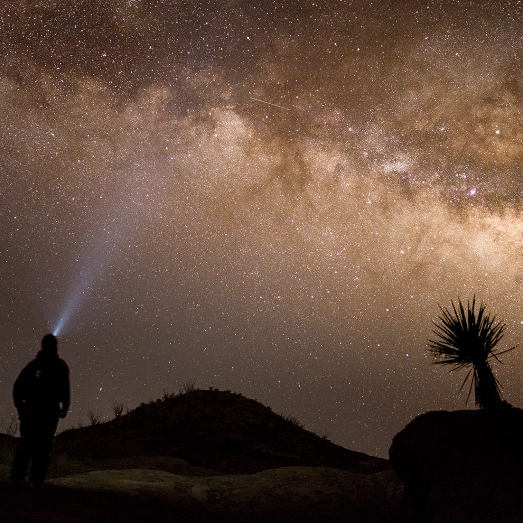 Photo taken on a Texas Big Bend Desert Backpacking for Adults course by Calvin Croll of Dark Sky.