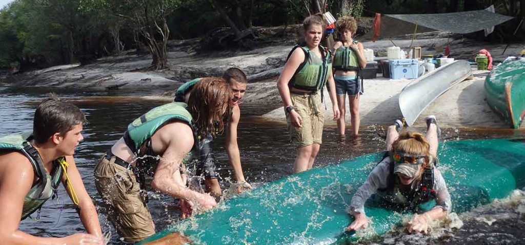 Outdoor play on an Outward Bound expedition