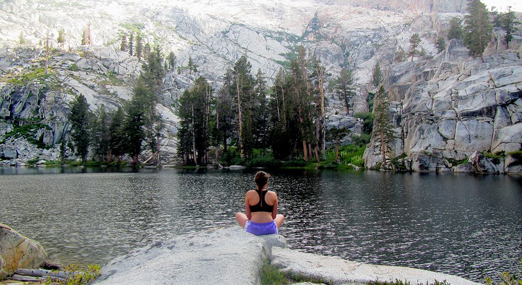 Photo was taken on a High Sierra Alpine Backpacking & Rock Climbing expedition.