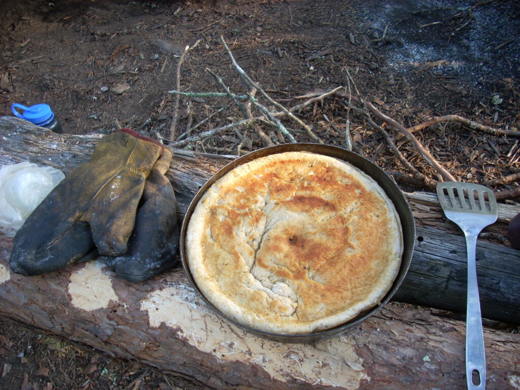 baking in the woods