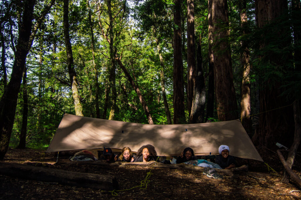 welcoming campsite environment