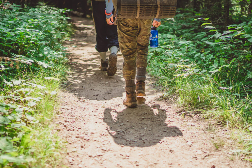 hiking boots for an outdoor adventure