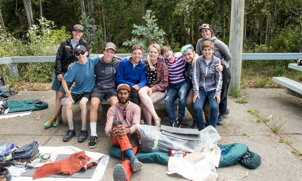 Elyse Rylander and her Outward Bound crew on course in 2018.