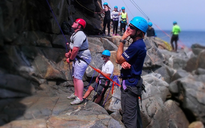 rock climbing in maine
