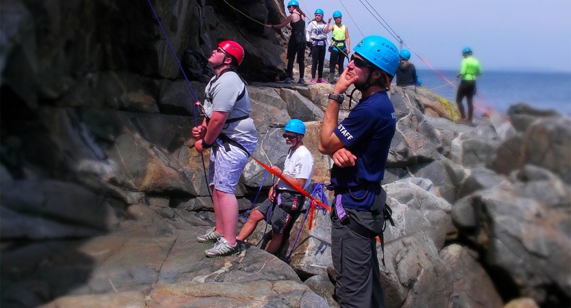 rock climbing in maine