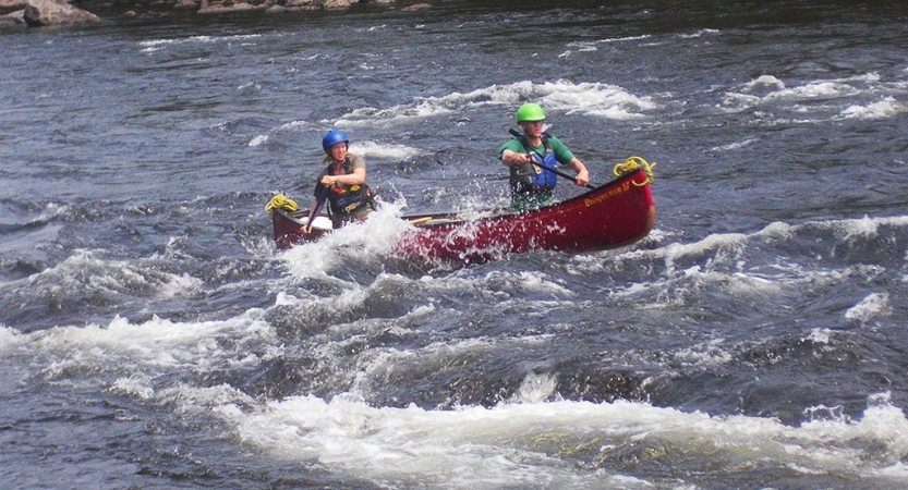 whitewater canoeing