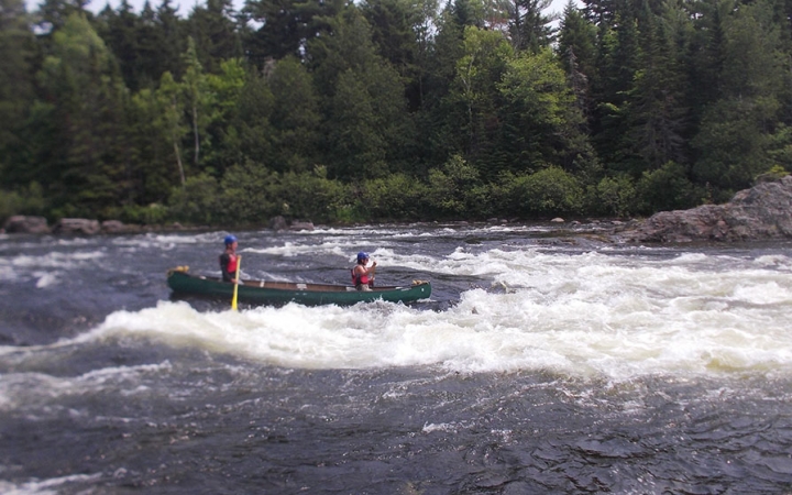 whitewater canoeing