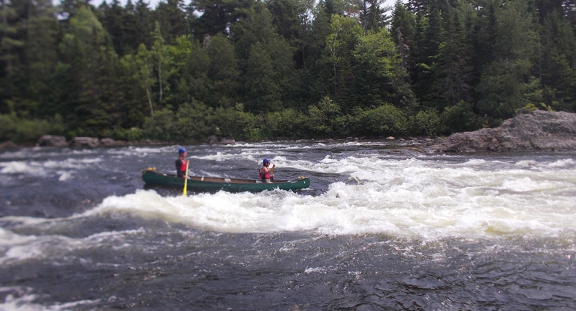 whitewater canoeing