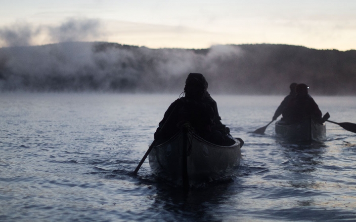 adult canoeing
