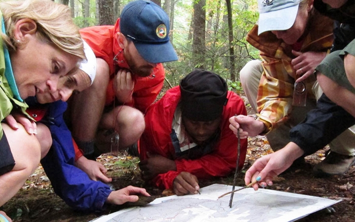 Backpacking and orienteering