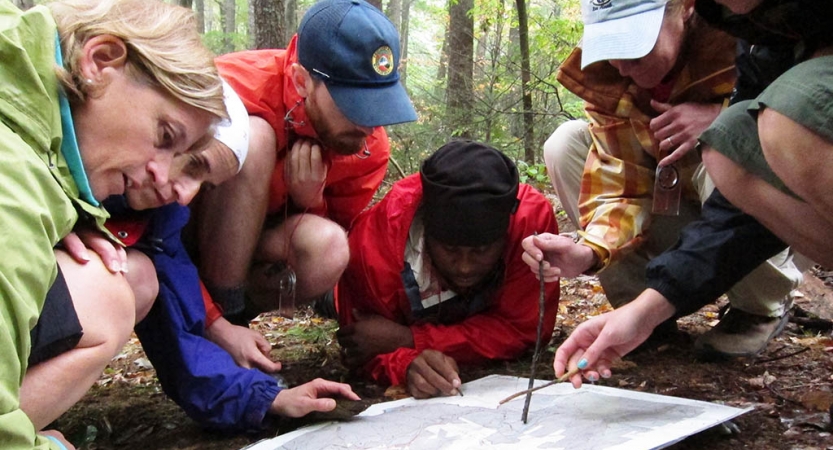 Backpacking and orienteering