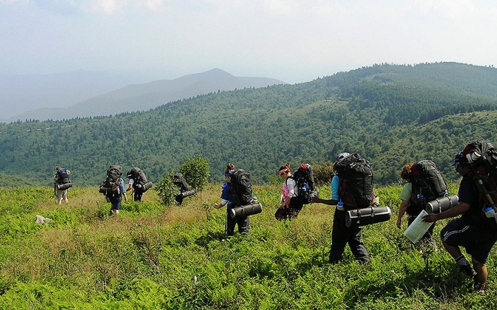 backpacking trip on outdoor leadership course